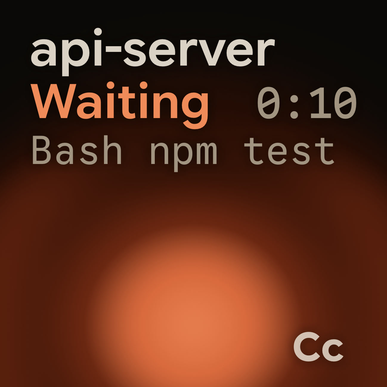 A keypad key showing a Claude Code session waiting for permission